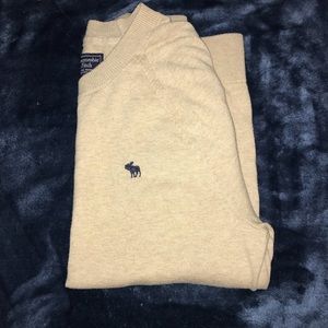 Abercrombie & Fitch mens cream sweater!!!
